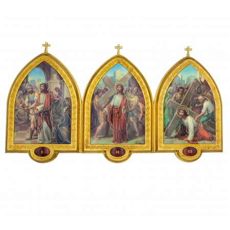 Via Sacra Folha de Ouro 38,00 x 23,00cm Via Sacra Folha de Ouro 38,00 x 23,00cm