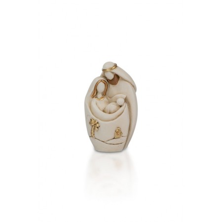 Presépio Estilizado Bege C/ Dourado 8 cm Presépio Estilizado Bege C/ Dourado 8 cm