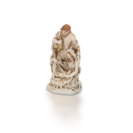 Presépio Bege C/ Dourado 9 cm