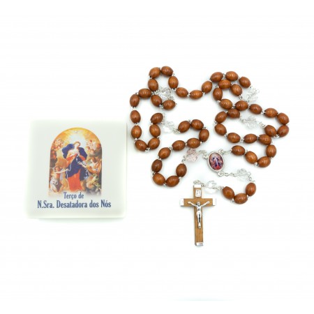 Terço de N. Srª Desatadora dos Nós C/ Oração e Cx. Terço de N. Srª Desatadora dos Nós C/ Oração e Cx.