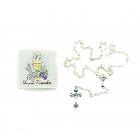 Terço da Comunhão C/ Oração e Cx. Ilustrada Terço da Comunhão C/ Oração e Cx. Ilustrada