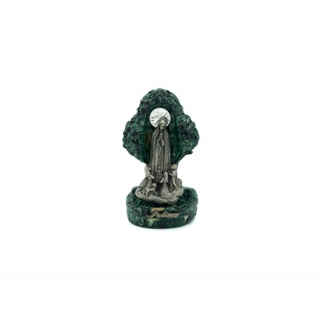 Azinheira C/ Aparição de Fátima Marfinite 12cm Azinheira C/ Aparição de Fátima Marfinite 12cm