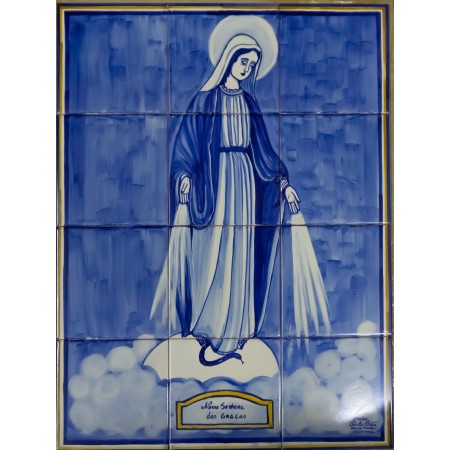 Painel de 12  Azulejos Pintados à Mão Uniforme Painel de 12  Azulejos Pintados à Mão Uniforme