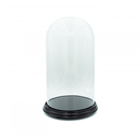 Redoma de Vidro C/ Base em Madeira 