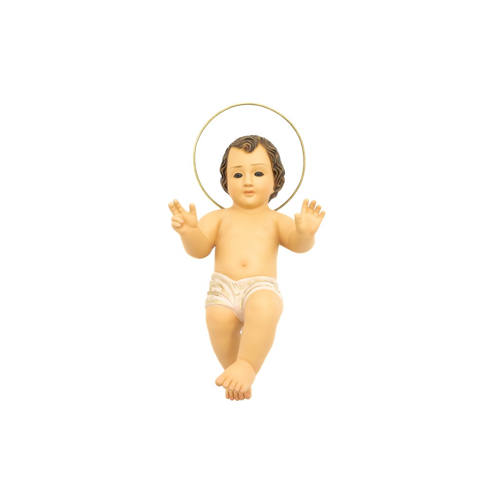 Menino Jesus 30cm Olhos de Vidro 