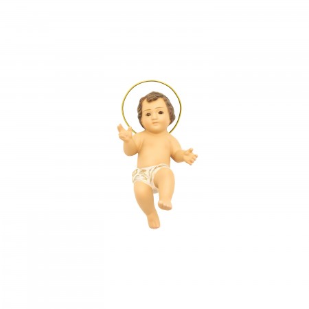 Menino Jesus 20cm Olhos de Vidro 