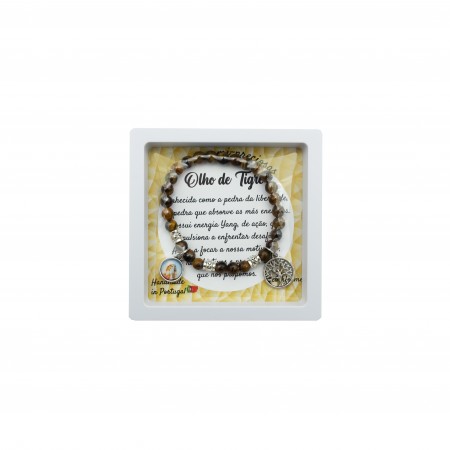 Pulseira Pedra S.P. Olho de Tigre Pulseira Pedra S.P. Olho de Tigre