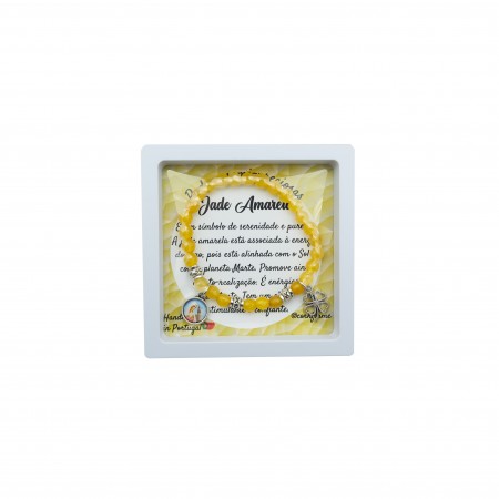 Pulseira Pedra S.P. Jade Amarelo