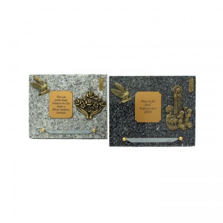 Placa de Granito 19x16cm (Modelo PF282 a PF288) Placa de Granito 19x16cm (Modelo PF282 a PF288)