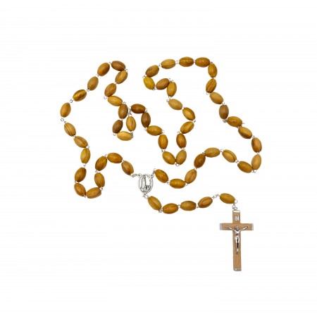 Terço de Fátima Conta Madeira de Oliveira