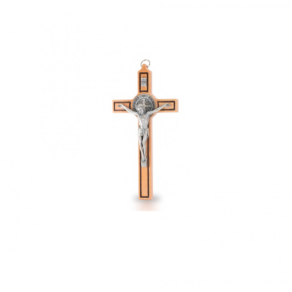 Cruz de São Bento Madeira 14 cm