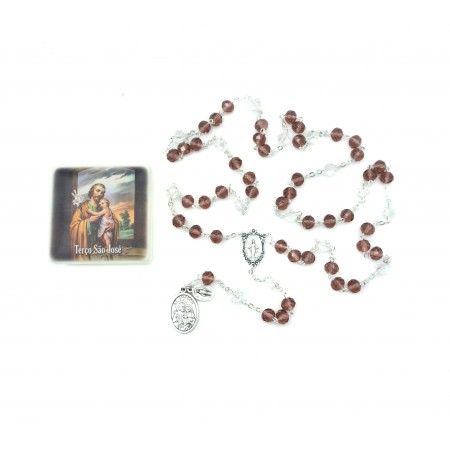 Terço de São José C/ Oração e Cx. Ilustrada Terço de São José C/ Oração e Cx. Ilustrada