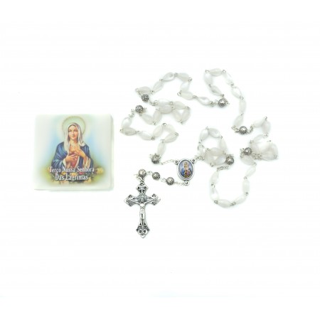 Terço de N. Sra das Lágrimas C/ Oração Cx. Ilustrada Terço de N. Sra das Lágrimas C/ Oração Cx. Ilustrada