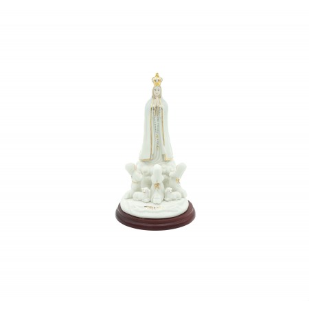 Aparição de Fátima Redonda Porcelana nº3 - 20cm Aparição de Fátima Redonda Porcelana nº3 - 20cm