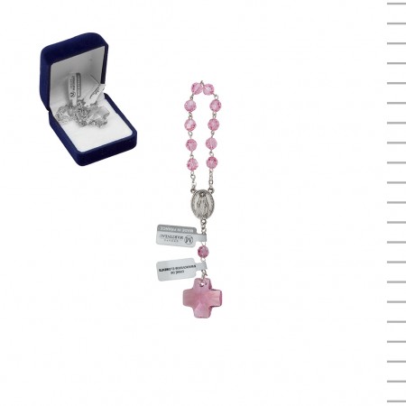 Dezena Cristal Swarovski Com Banho De Prata Rosa Dezena Cristal Swarovski Com Banho De Prata Rosa