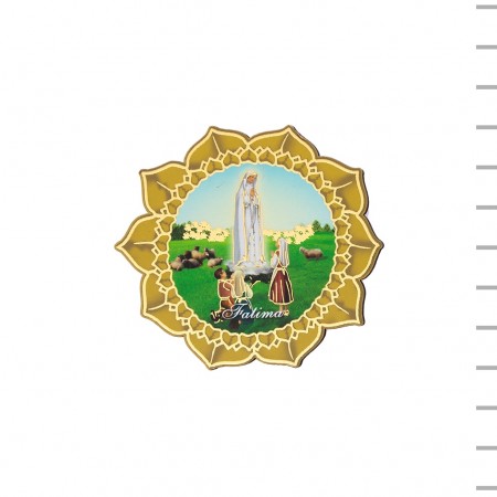Íman Girassol com Aparição de Fátima Íman Girassol com Aparição de Fátima