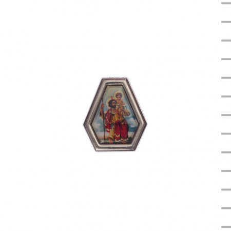 Íman Hexagonal São Cristóvão Colorido Íman Hexagonal São Cristóvão Colorido
