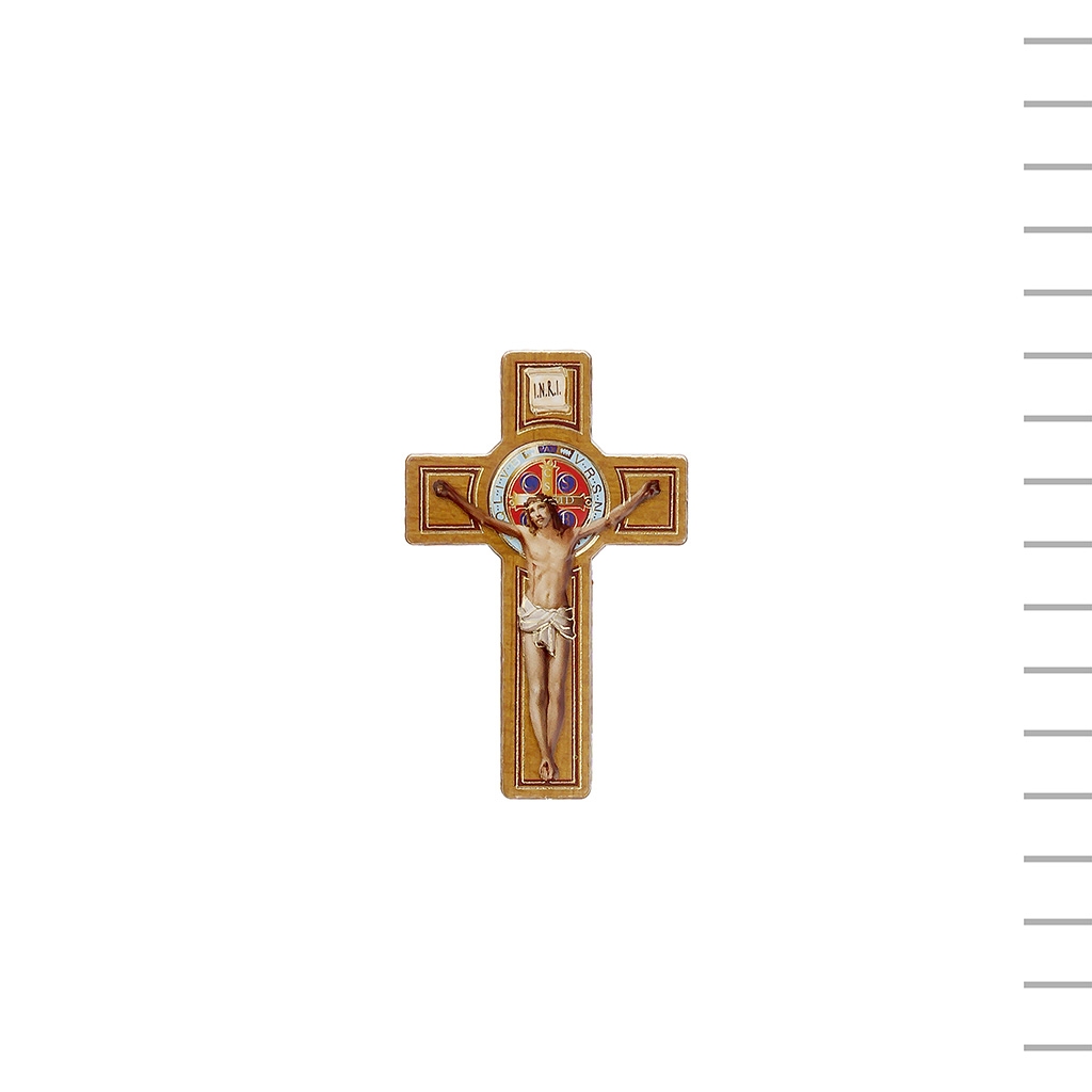 Íman ou Placa Crucifixo com Fio Dourado Diversos Motivos