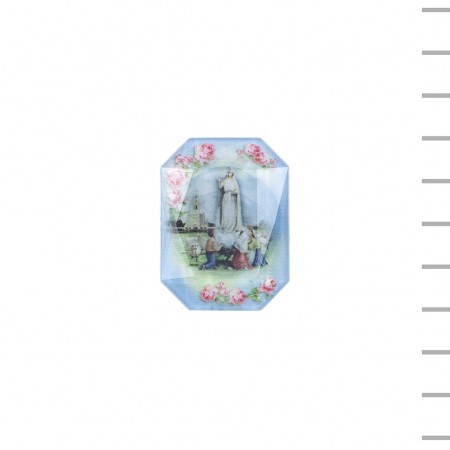 Íman Rectangular Acrílico Lapidado Aparição de Fátima Íman Rectangular Acrílico Lapidado Aparição de Fátima