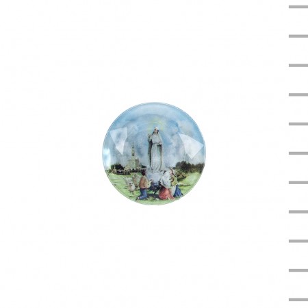 Íman Redondo Acrílico Lapidado Aparição de Fátima Íman Redondo Acrílico Lapidado Aparição de Fátima