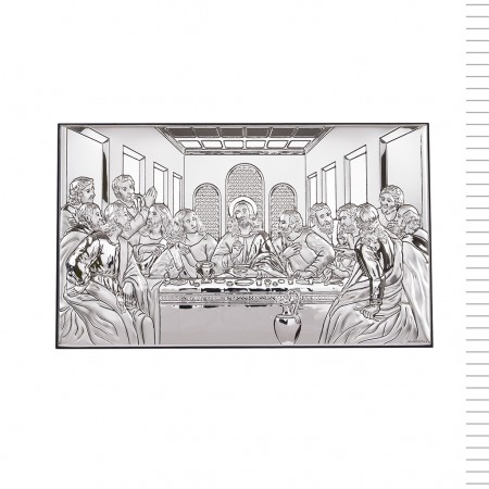 Última Ceia de Cristo Bilaminado 26*15cm Última Ceia de Cristo Bilaminado 26*15cm