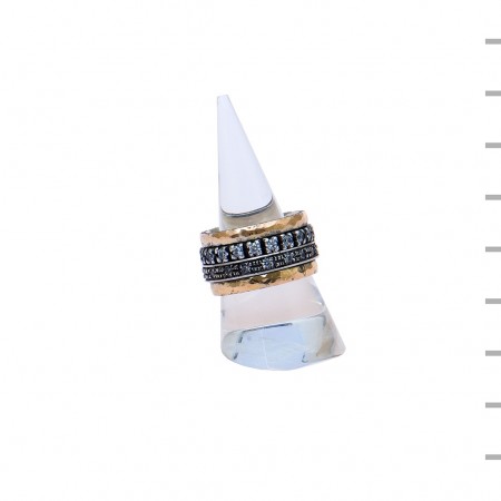 Aliança Prata 925 13,2gr Ouro 375 0,5gr 13,5mm Aliança Prata 925 13,2gr Ouro 375 0,5gr 13,5mm
