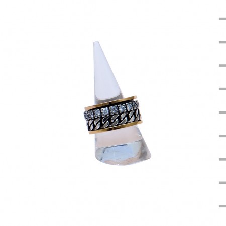 Aliança Prata 925 13gr Ouro 375 0,5gr Aliança Prata 925 13gr Ouro 375 0,5gr