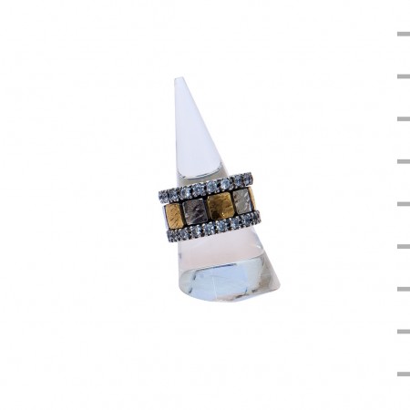 Aliança Prata 925 14,6gr Ouro 375 0,5gr 13,5mm Aliança Prata 925 14,6gr Ouro 375 0,5gr 13,5mm