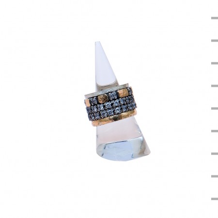 Aliança Prata 925 15,8gr Ouro 375 0,5gr 15mm Aliança Prata 925 15,8gr Ouro 375 0,5gr 15mm