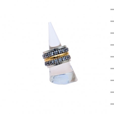 Aliança Prata 925 15,9gr Ouro 375 0,5gr 12mm Aliança Prata 925 15,9gr Ouro 375 0,5gr 12mm