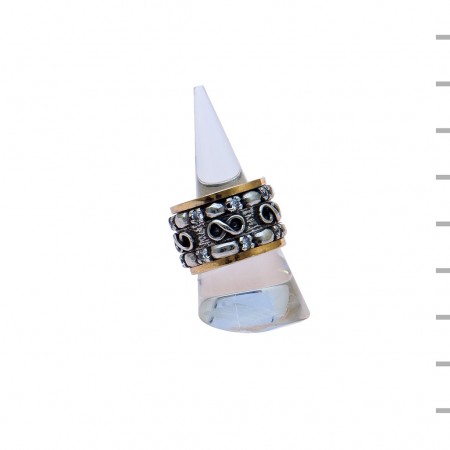 Aliança Prata 925 17,7gr Ouro 375 0,5gr 16mm Aliança Prata 925 17,7gr Ouro 375 0,5gr 16mm