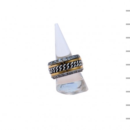 Aliança Prata 925 23gr Ouro 375 0,5gr 14mm Aliança Prata 925 23gr Ouro 375 0,5gr 14mm