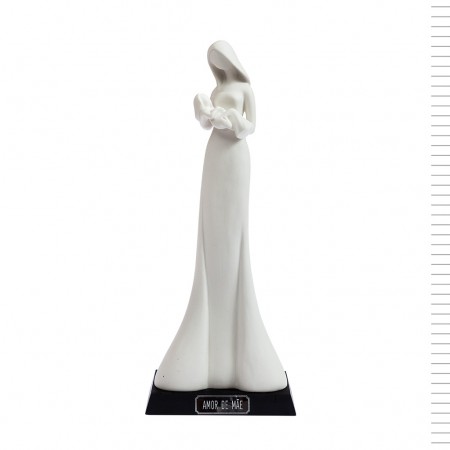 Amor de Mãe Menina Porcelana Estilizado 34cm Amor de Mãe Menina Porcelana Estilizado 34cm