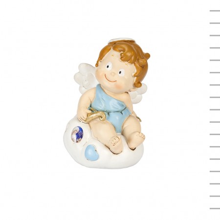 Anjinho Mealheiro com Nossa Sra de Fátima Azul Anjinho Mealheiro com Nossa Sra de Fátima Azul