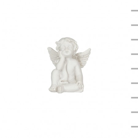 Anjo Branco Sentado 3.5cm Sort. 8 Anjo Branco Sentado 3.5cm Sort. 8