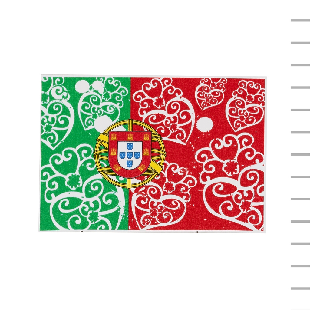 Autocolante Bandeira + Coração de Viana
