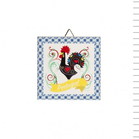 Azulejo 10*10cm PGL- Galo Tradicional  7 Azulejo 10*10cm PGL- Galo Tradicional  7