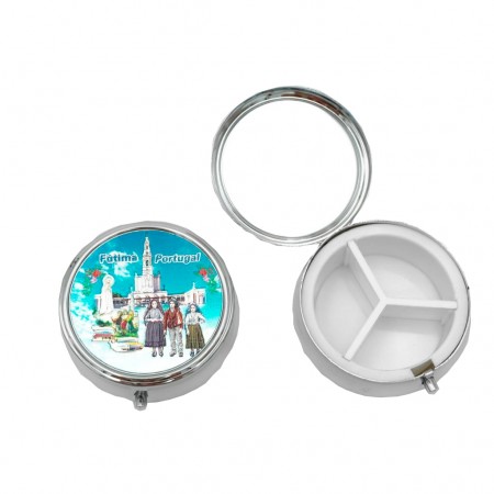 Caixa Metal Grande Fátima para Comprimidos KN4222 Caixa Metal Grande Fátima para Comprimidos KN4222