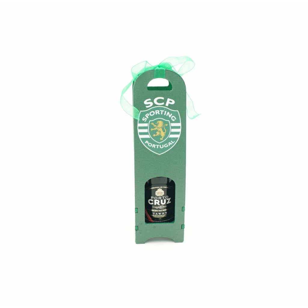 Caixa Sporting Oficial C/ Garrafa Vinho do Porto