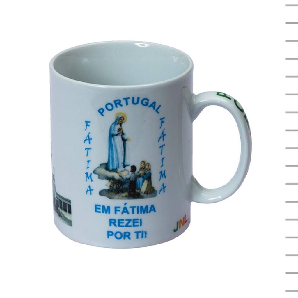 Caneca De Louça Fátima Coroada E Basilica