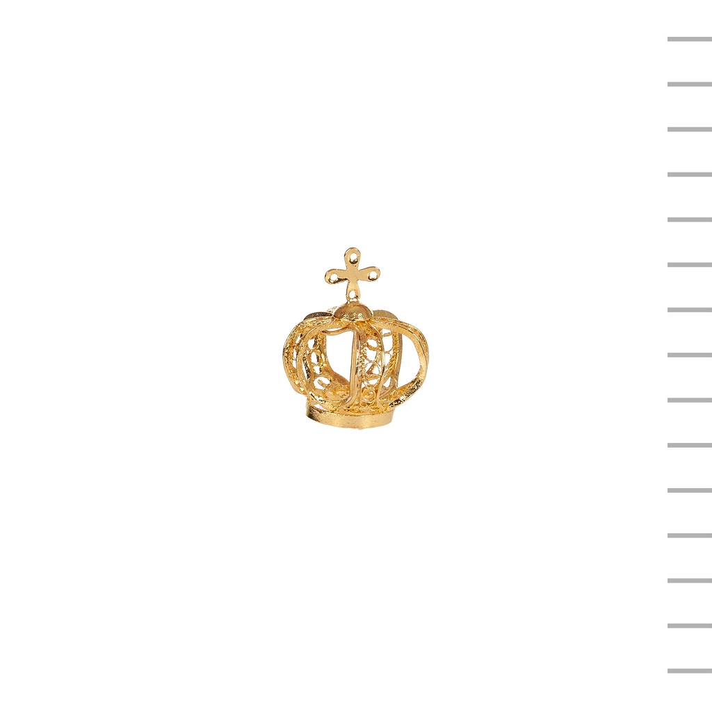 Coroa de Filigrana Metal nº 3 Sem Pedras 1,7 cm Diâmetro