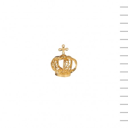 Coroa de Filigrana Metal nº 3 Sem Pedras 1,7 cm Diâmetro Coroa de Filigrana Metal nº 3 Sem Pedras 1,7 cm Diâmetro