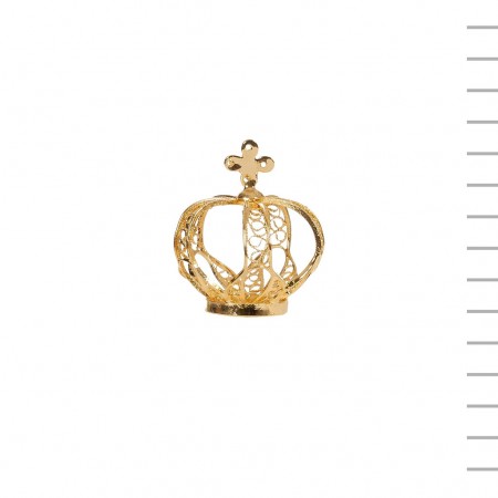 Coroa de Filigrana Metal Nº 5 Sem Pedras 2,3 cm Diâmetro Coroa de Filigrana Metal Nº 5 Sem Pedras 2,3 cm Diâmetro