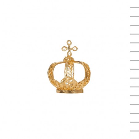 Coroa de Filigrana Metal Nº 6 Sem Pedras 2,9 cm Diâmetro Coroa de Filigrana Metal Nº 6 Sem Pedras 2,9 cm Diâmetro