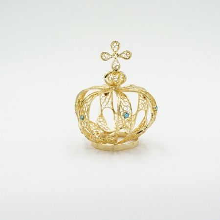 Coroa de Filigrana Metal nº 8 Sem Pedras 3,6 cm Diâmetro Coroa de Filigrana Metal nº 8 Sem Pedras 3,6 cm Diâmetro