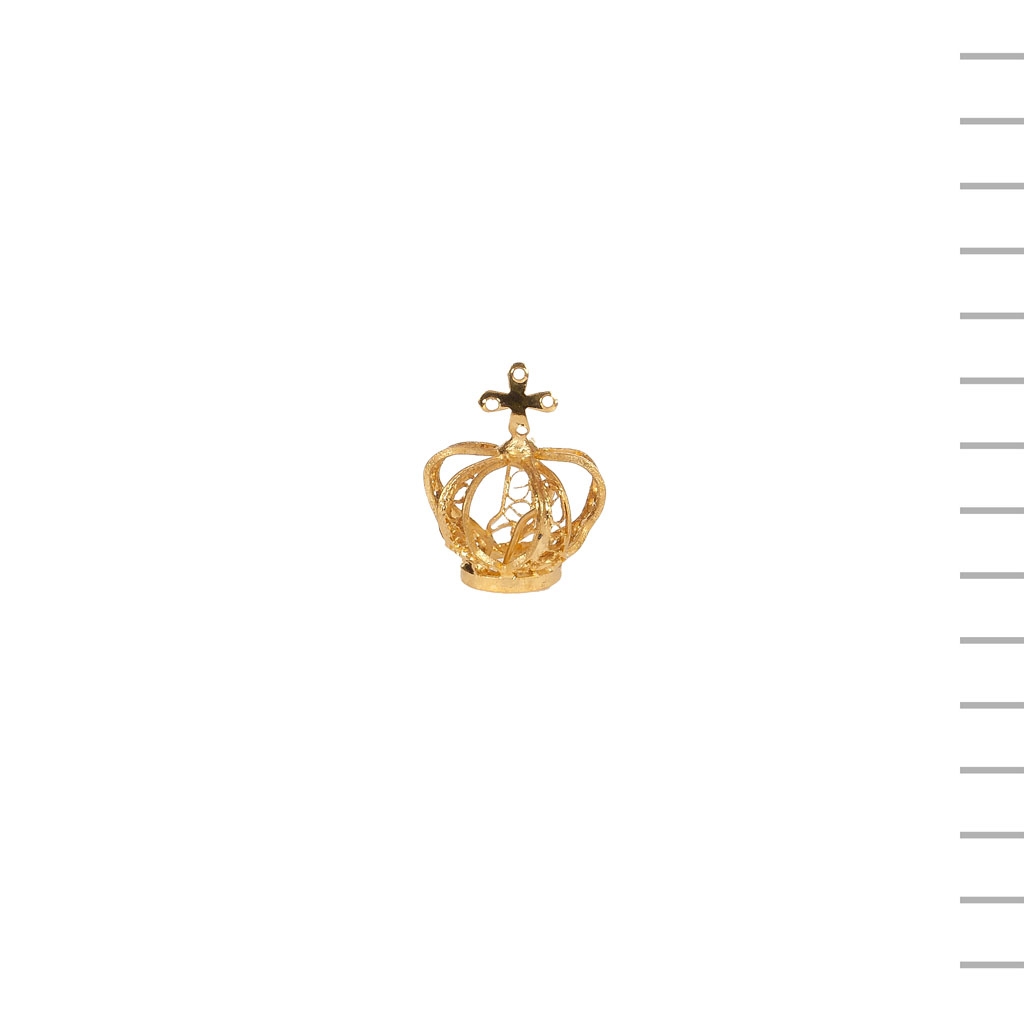 Coroa de Filigrana Metal nº2 Sem Pedras 1,5 cm Diâmetro 