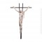Cristo Rendilhado com Cruz Metal Parede 70 x 40 cm 