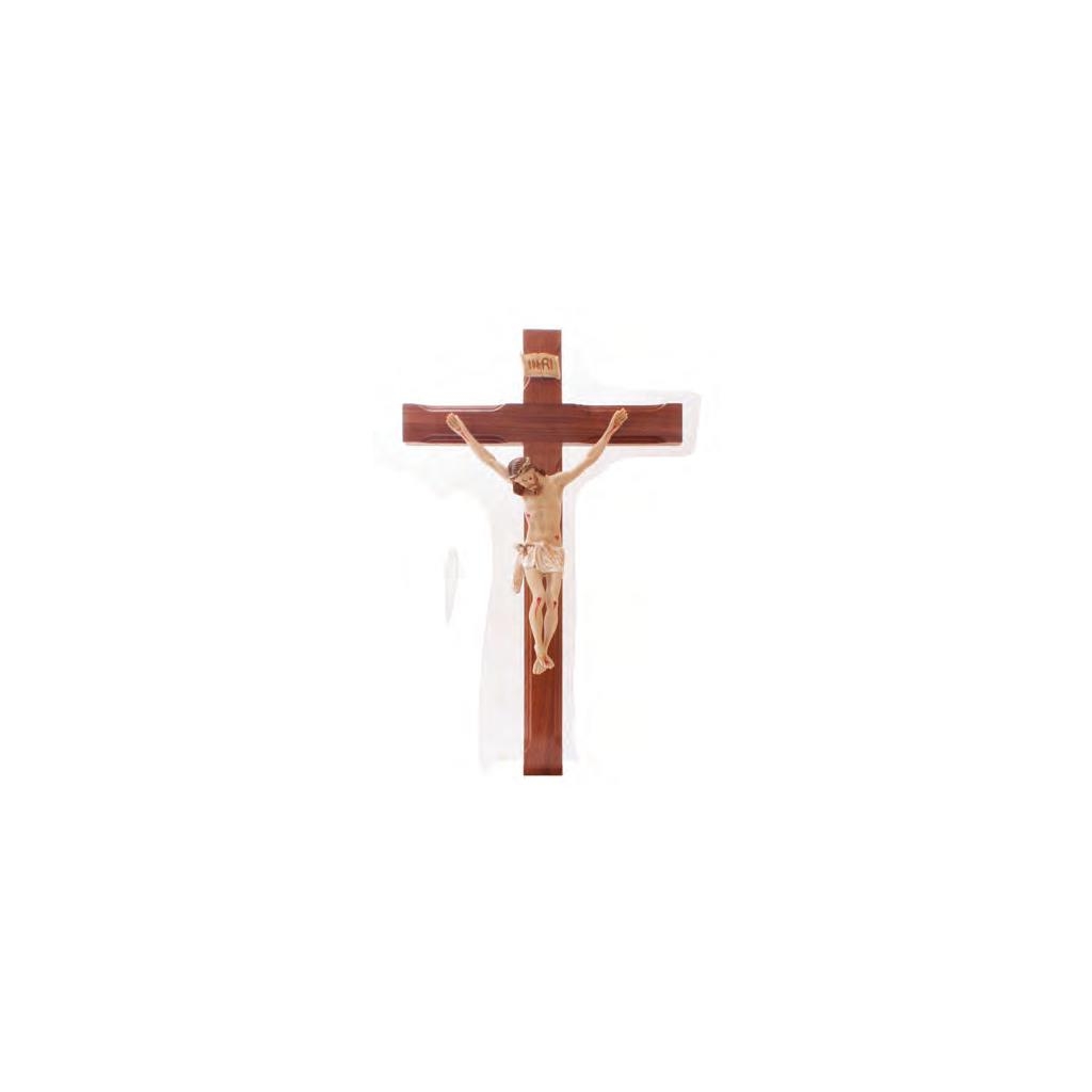 Crucifixo C/ Cruz de Madeira 60x37cm