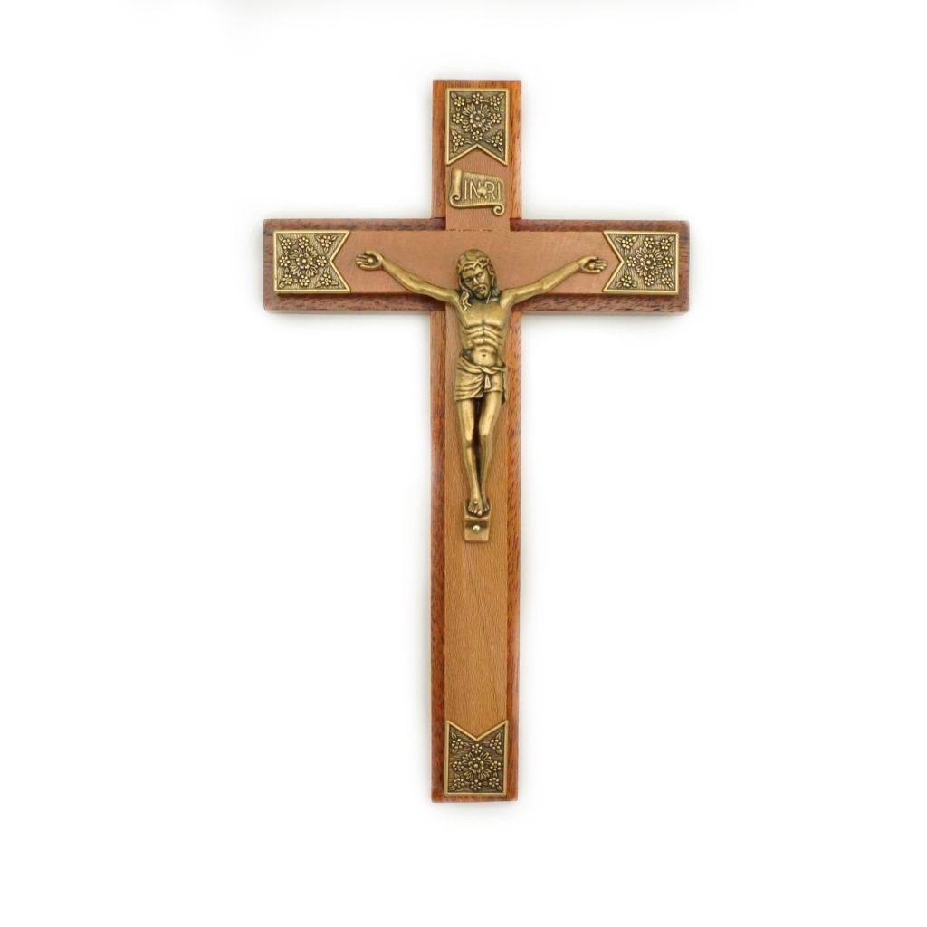 Crucifixo de Parede Duplo 23.7*13.9cm