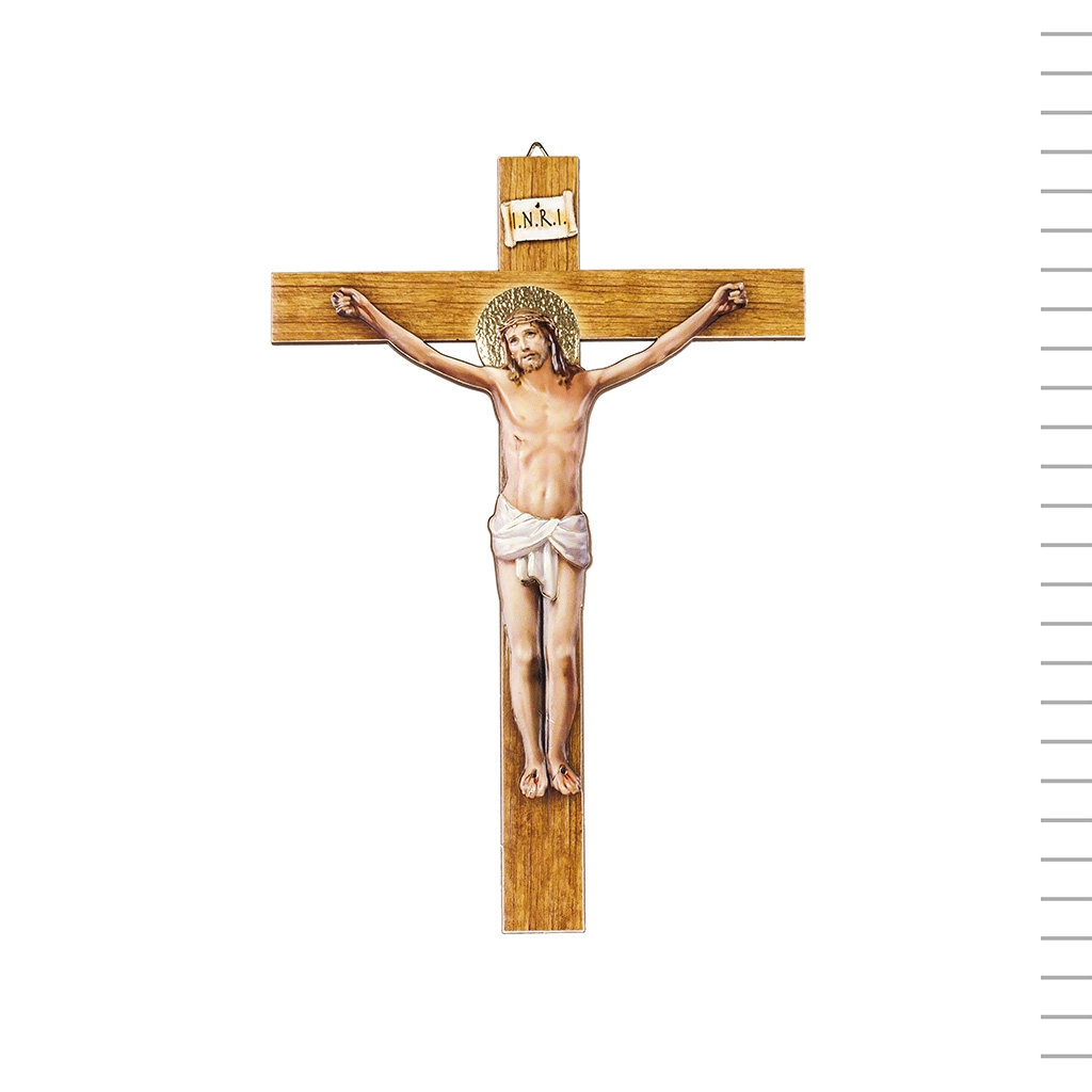 Crucifixo De Pendurar Colorido Grande